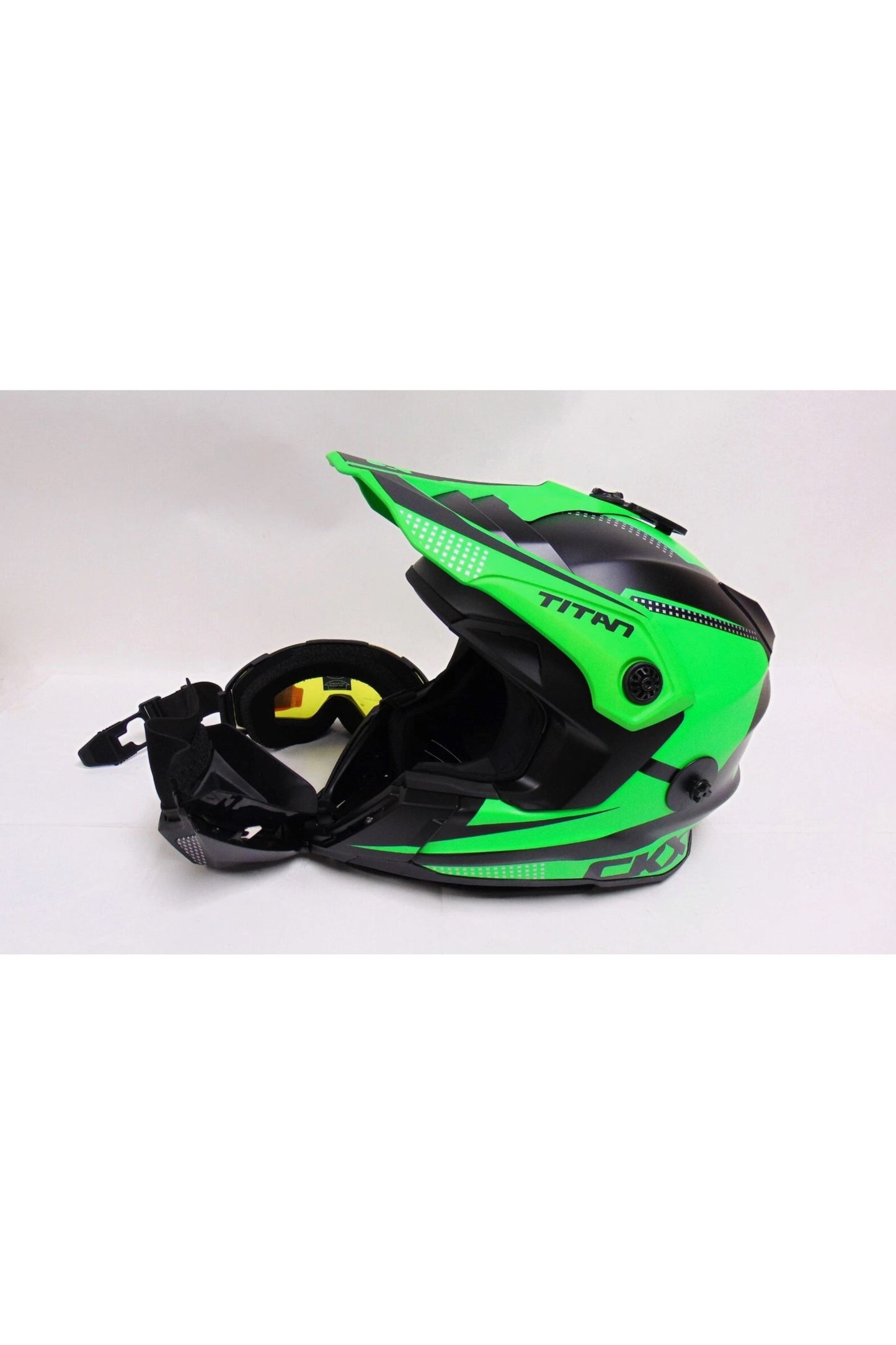 CKX Titan Original Backcountry Snowmobile Helmet Green 51559