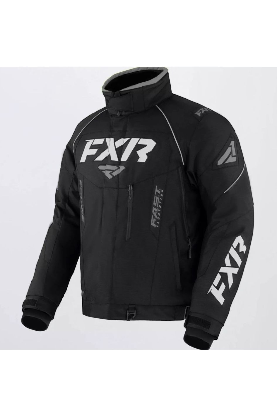 FXR Men's Octane Snowmobile Jacket Black White 220014-1000